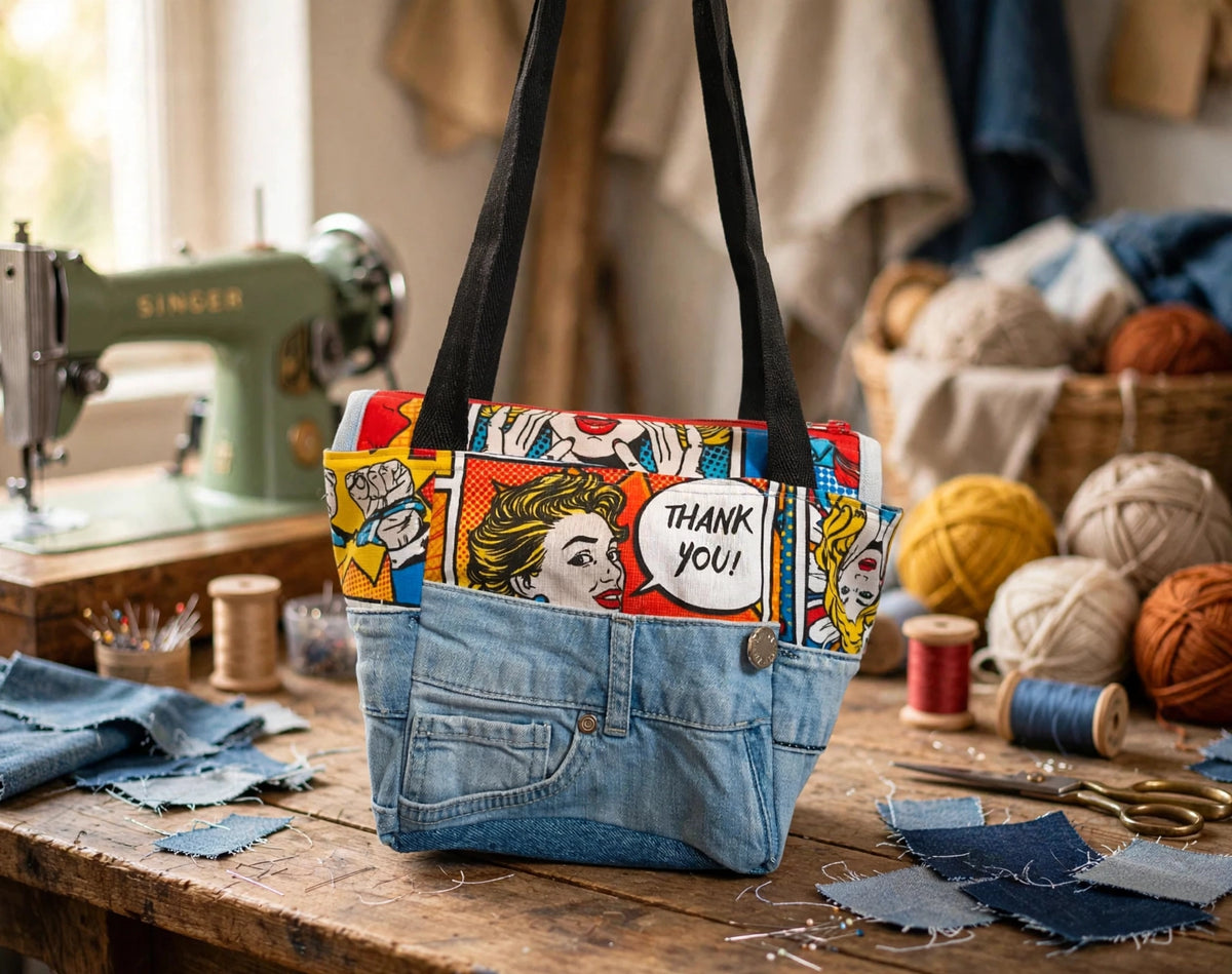 Borsa Comic Jeans Fatta a Mano – Pezzo Unico!