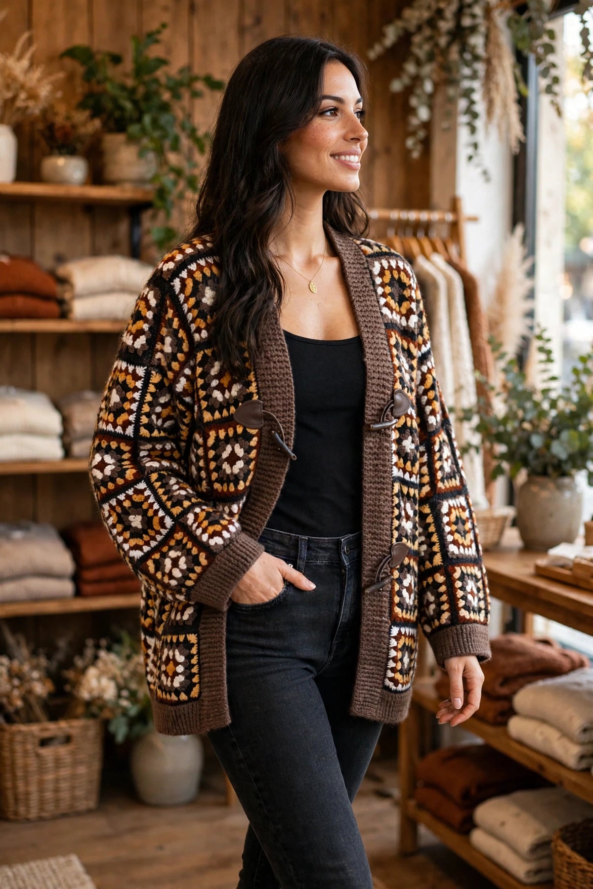 Cardigan Granny Square – Pezzo Unico