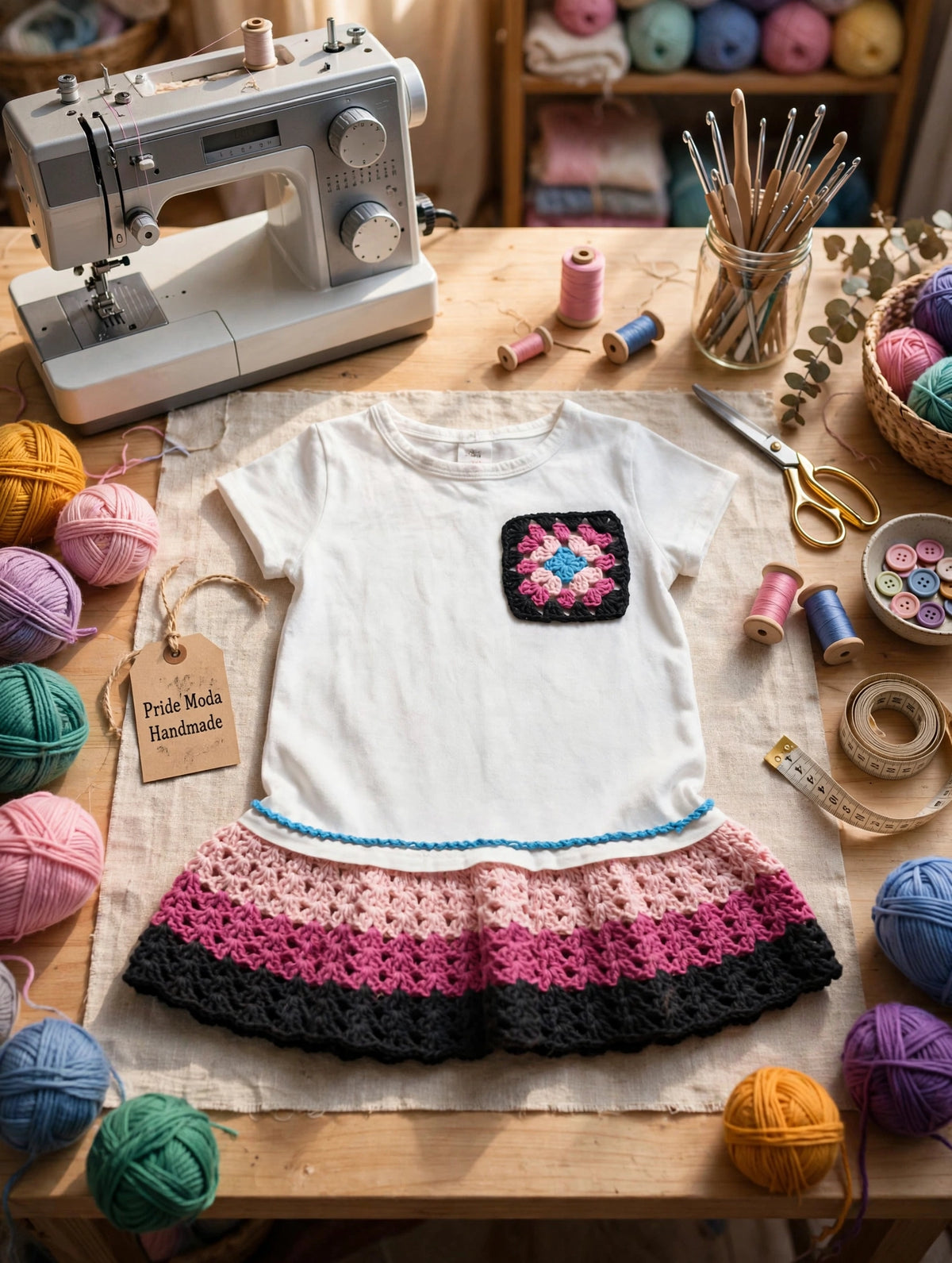 💖 VESTITINO PEZZO UNICO 2-3 ANNI - Pride Moda Handmade 💖